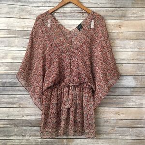 Ella Moss silk paisley top